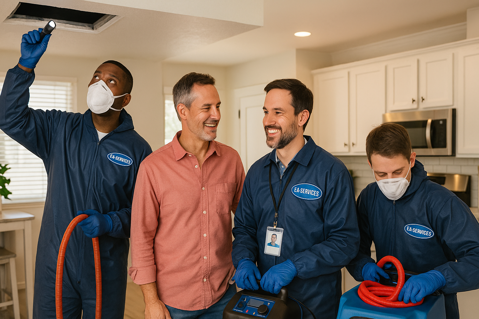 Professional cleaning team working in Green Valley